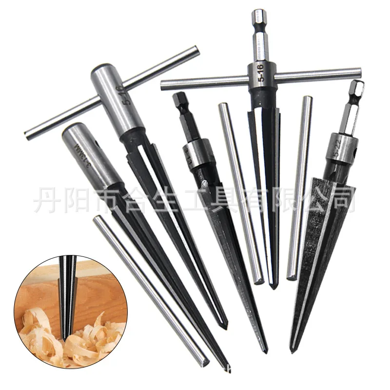 5-16Mm round hexagonal shank taper reamer 3-13mm  board chamfer open reaming woodworking tools