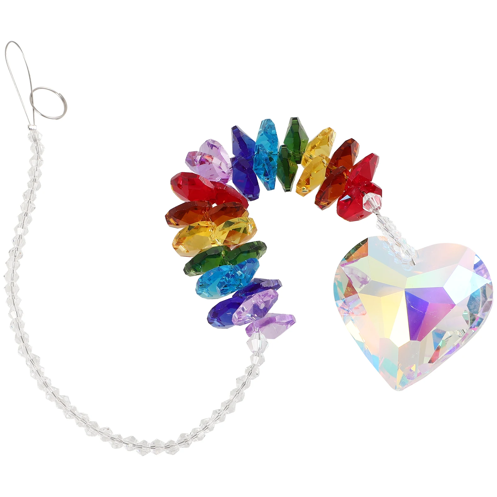 

Heart Shaped Sun Catcher Crystal Hanging Ornament For Window Decoration Gift Women Men Handmade Romantic Atmosphere