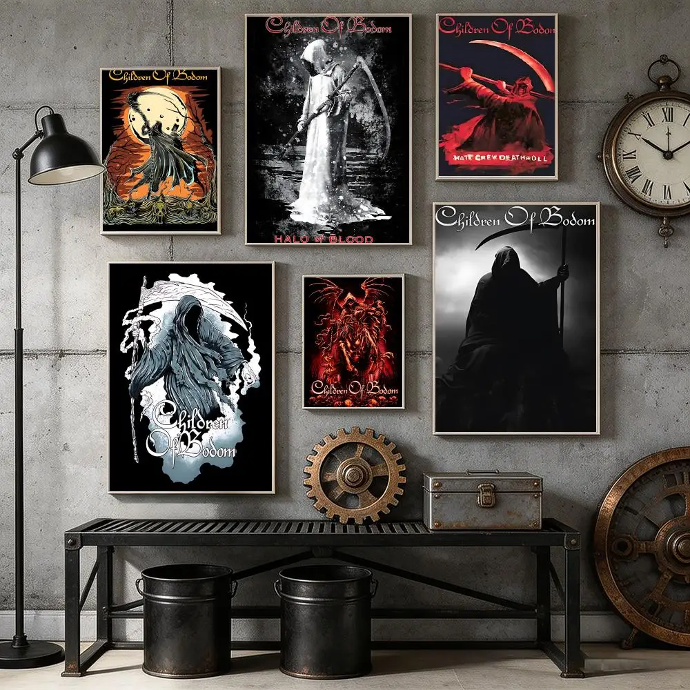 C-CHILDREN OF B-BODOM Poster Wall Art HD Print Gift For Metal & Hardcore Rock Fans Decorative Wall Art for Bedrooms and Dorms