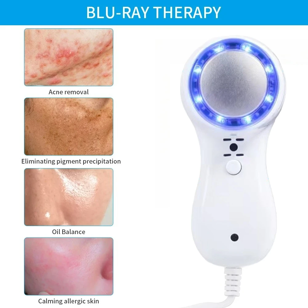 Cryotherapy Cooling Cold Compress Blue Photon Facial Calming Care Ice Cooler Reduce Swelling Shrink Pore fast shipping