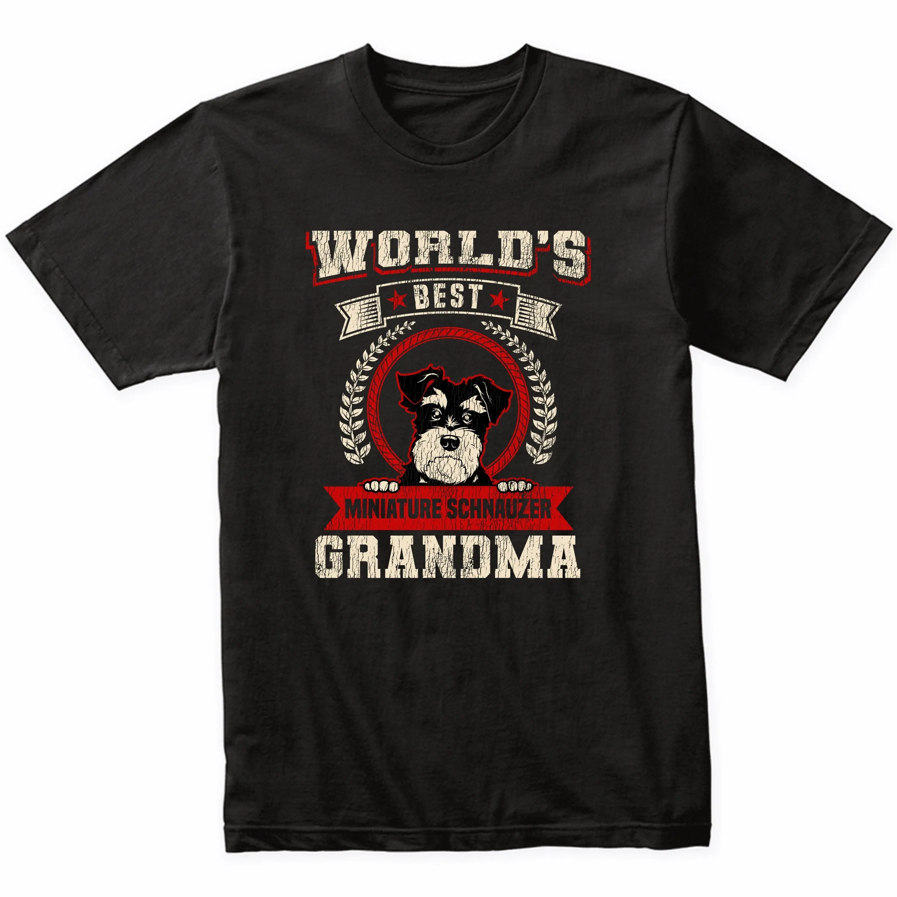 World'S Best Miniature Schnauzer Grandma Dog Breed T Shirt