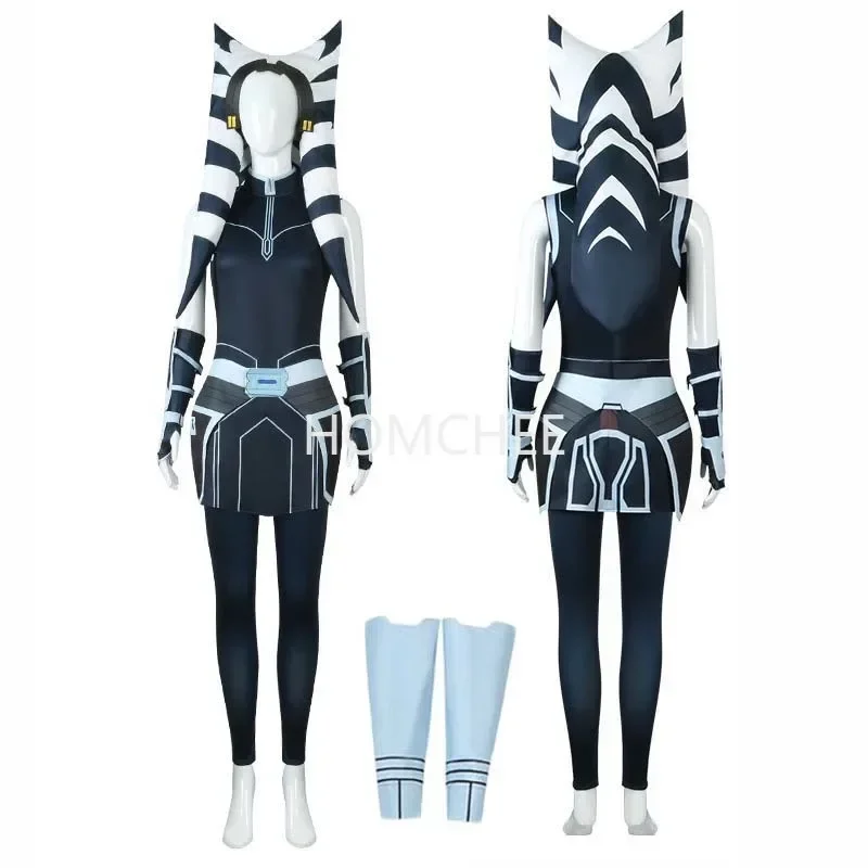 2025 NewLaku Adult Tano Halloween Anakin Cosplay Costume Full Set Include Hat for Comic Con Ahsoka Out AA