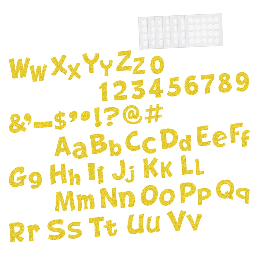 

216 Pcs Glitter Alphabet Paper Letters for Classroom Wall Bulletin Board Decor Office Teacher Stickers Kids