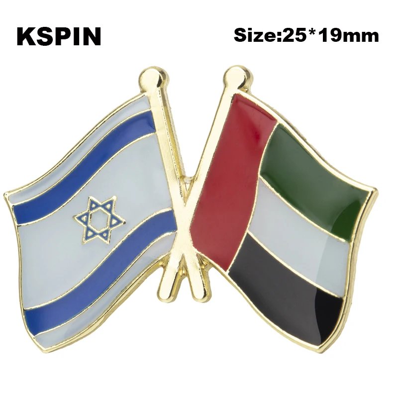 

10pcs a lot United Arab Emirates Friendship Flag Laple Pin Badge Brooch