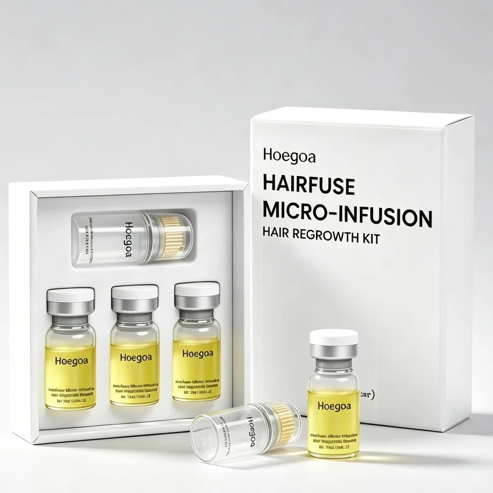 0.22mm Microneedle Hair Regrowth Kit Hair Growth Serum Nourish Scalp Promote Thicker Roots Strengthening Hair Travel Hair Care