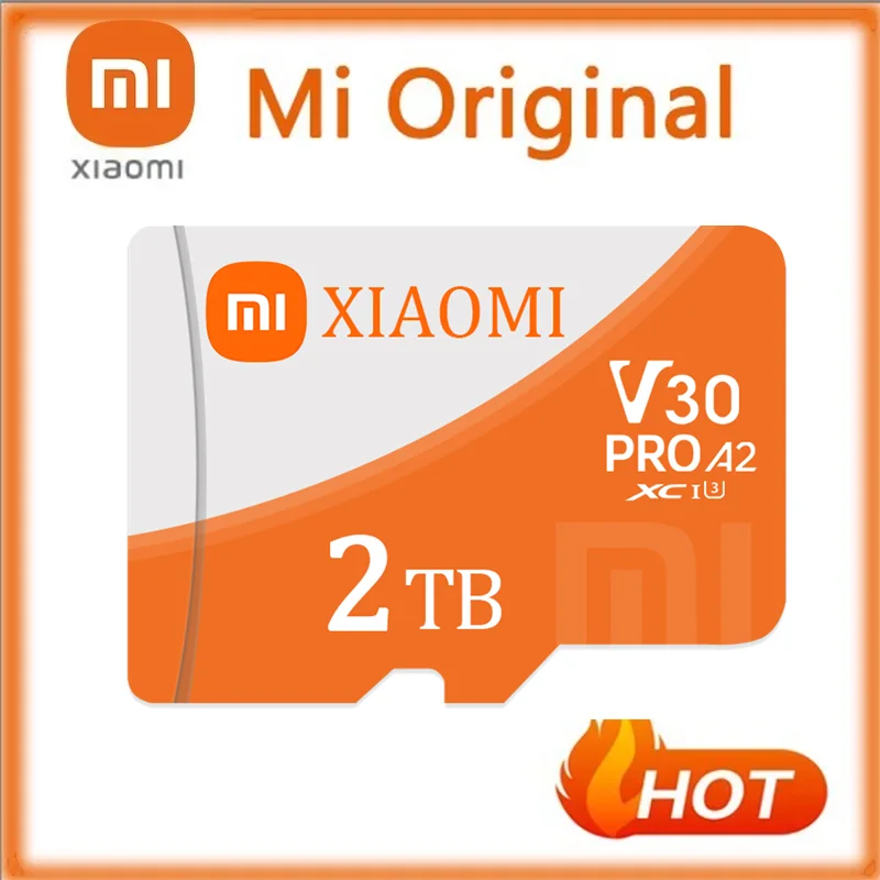 Xiaomi-Carte SD d'origine pour téléphone portable, 2 To, 1 To, Irritation 10, A1, Vidéo de surveillance, MP3, MP4, Carte mémoire, 512 Go, U1, TF, 128 Go, U3