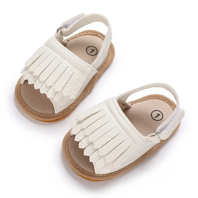 

2025 Girls' Summer Sandals - Breathable Rubber Soft Sole Toddler Shoes, Non-Slip Walking Sandals for Outdoor Play, Kids Sandals