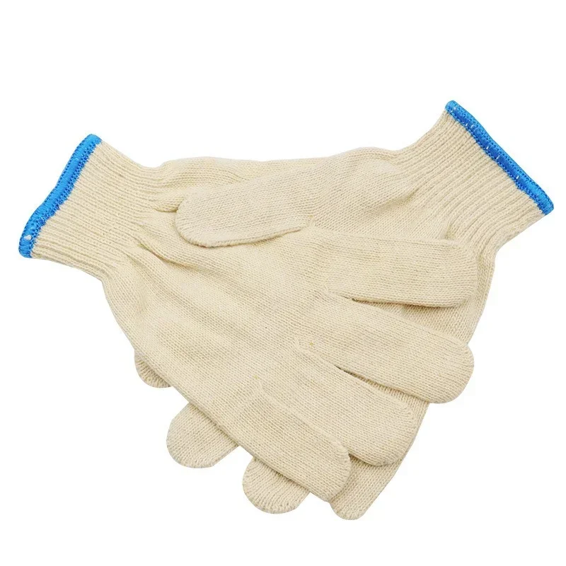 10Pairs Hand Gloves Garden Work Thin Cotton Glove Gardening Work Gloves Construction Welding Woodworking Gloves