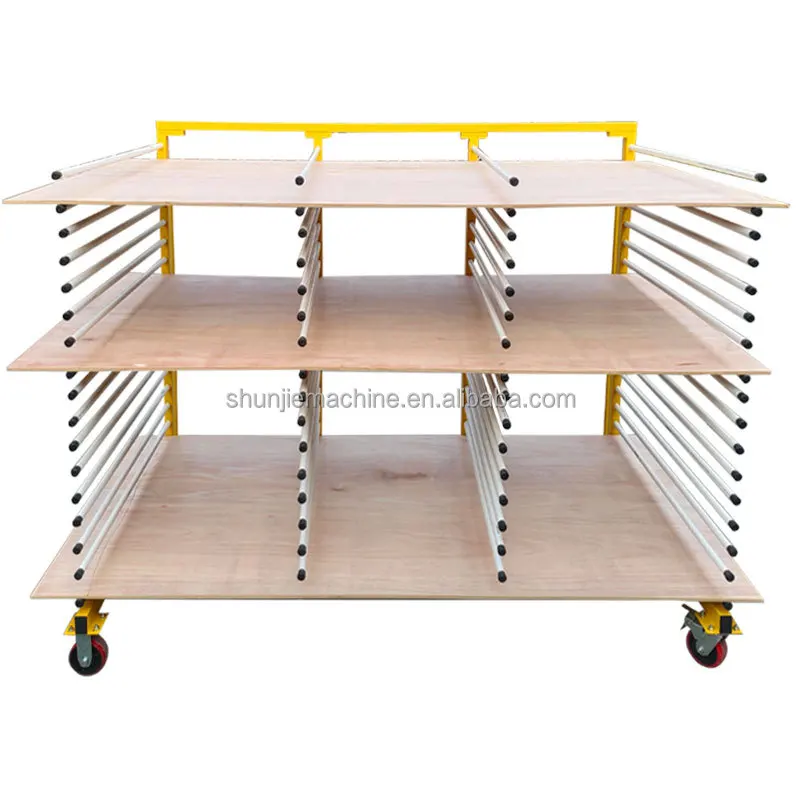 

Wholesale Loading 1000kg Single-sided Multi-layer Cantilever Material Cart With Four Wheels Warehouse Storage Rack