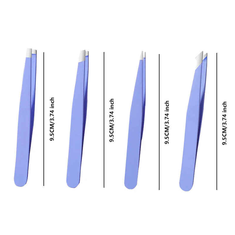 High-Quality Eyebrow Tweezer Positive Oblique Eyebrow Clipper Stainless Steel Tweezers Eyebrow Clipper Set Beauty Tools