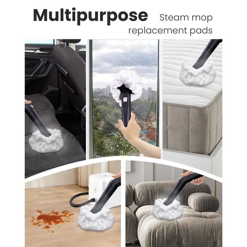 M14K-Reusable Steam Mop Pads, Small Triangle Bonnets For Dupray Neat Steam Cleaner Accessories