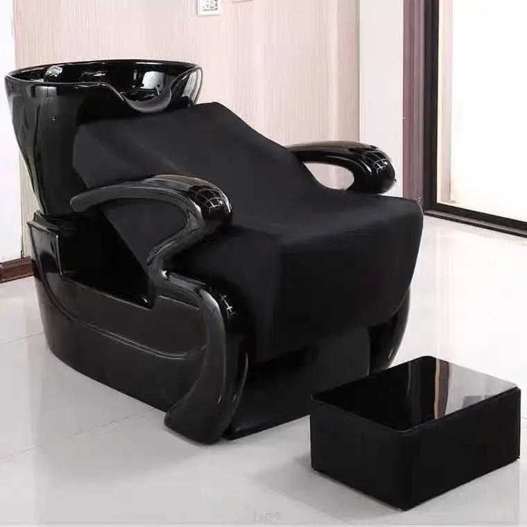 

Modern Design Shampoo Chair for Barbershop & Spa Synthetic Leather for Beauty Salon Furniture