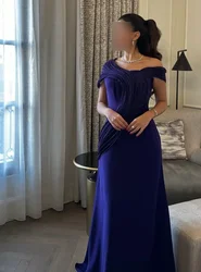 Customized Prom Dress Classic Exquisite Retro Jersey Pattern Draped Straight One-shoulder Long Dresses High quality Matching