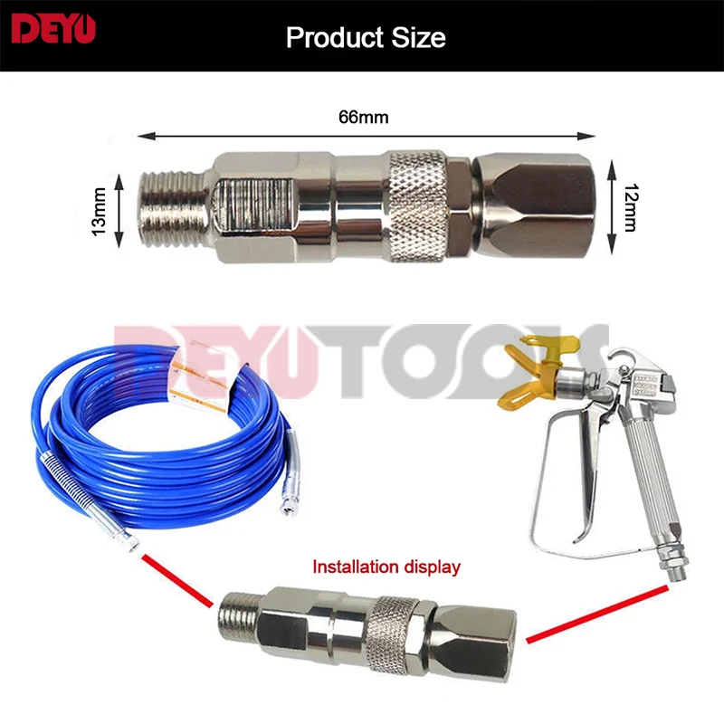 Universal Airless Pulverizador Mangueira, Junta Giratória, Tubo De Alta Pressão, Conector De Acessórios, Alta Qualidade