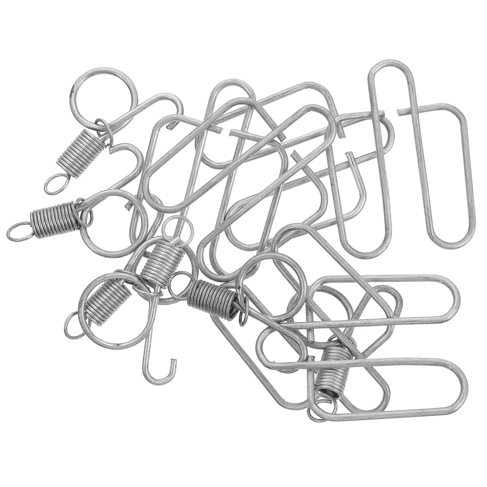 6Sets Latch Hooks for Rabbit Chicken Pigeon Quail Bird Hamster Parrot Cage Door Lock Secure Escape-Proof Pet Cage
