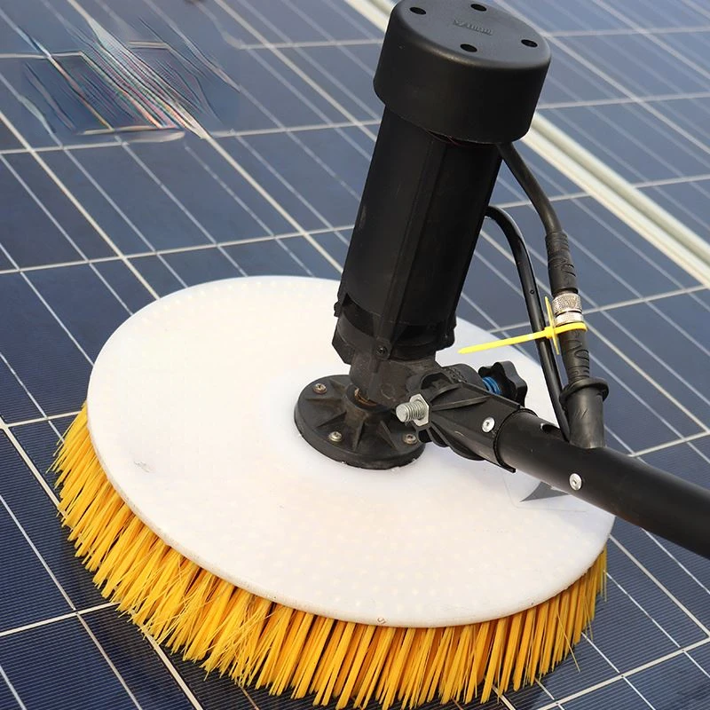 Solar panel cleaning tools glass Shine equipment dedicated cleaning rotating brush Solar PV cleaning robot