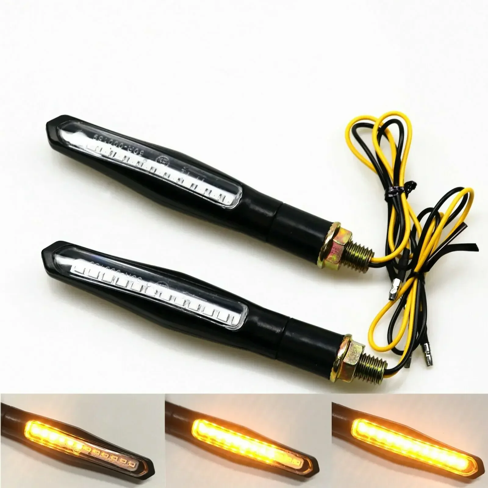 

LED Flowing Blinker Flash Turn Signal Indicator Light For Universal Honda CB CBR