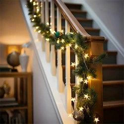 Star String Lights Battery Operated LED Fairy Lights Christmas Light  For Party Wedding Garland Outdoor Xmas Tree Decoration
