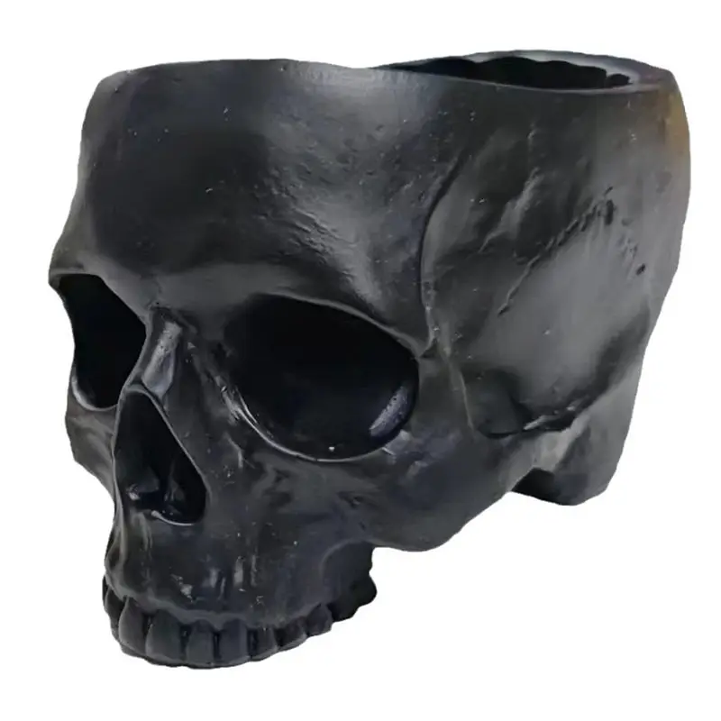 ABKS-Outdoor Garden Decoration Halloween Skull Decoration Flower Pot Gothic Home Decoration