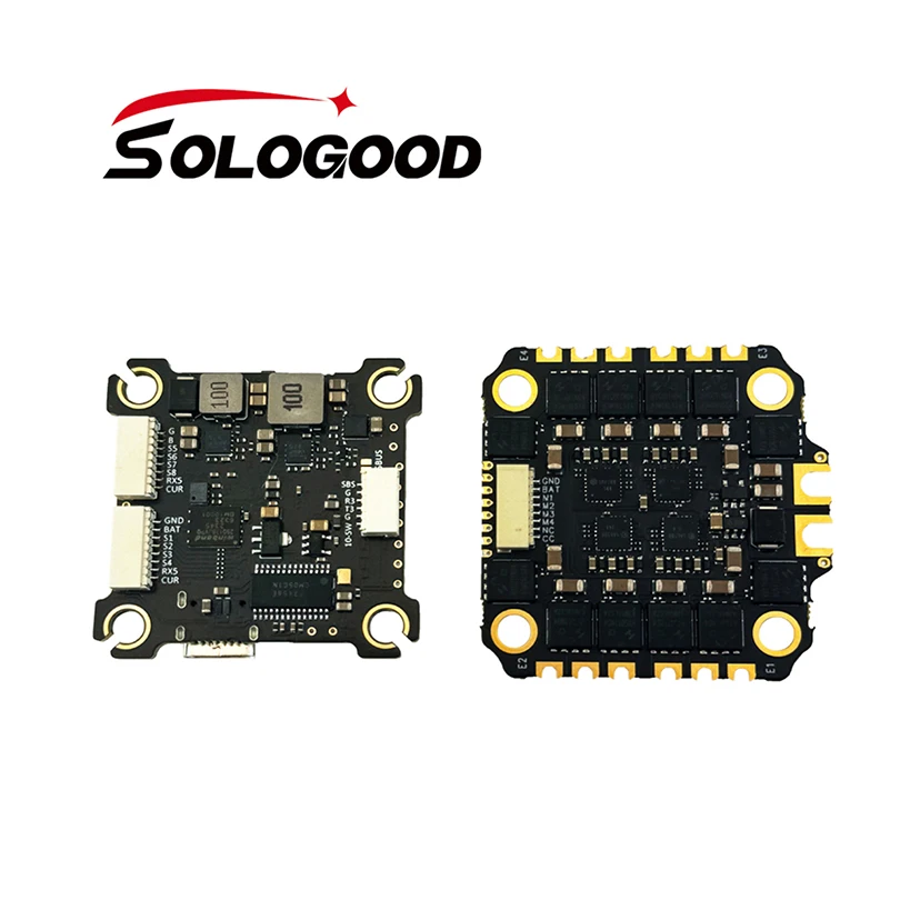 SoloGood F405 55A Stack ICM42688P F405 Flight Controller BLHELI_S 55A 4in1 ESC2-6S for FPV Drone Quadcopter Airplane