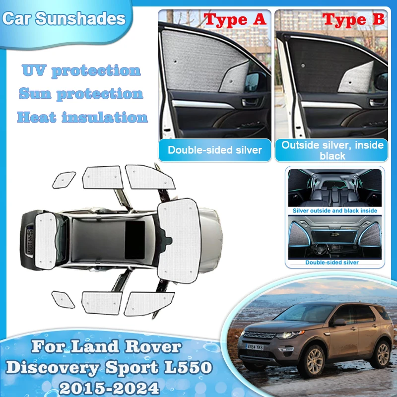 

Автомобильный солнцезащитный козырек для Land Rover Discovery Sport L550 Аксессуары 2015-2024 Солнцезащитные козырьки для лобового стекла Боковые шторки для окон Запчасти