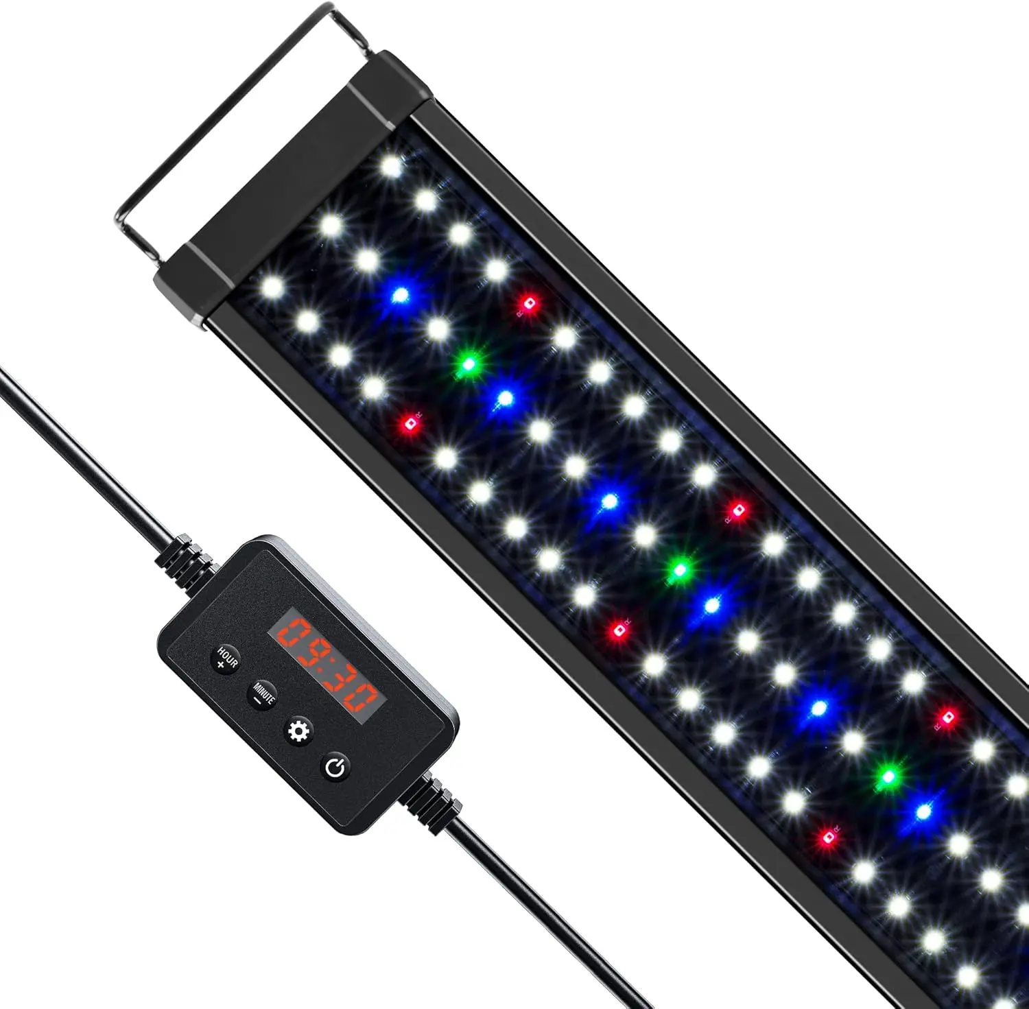 

LED Aquarium Light with Timer, 21W for 30-36 Inch Tanks, Daylight & Moonlight Cycles