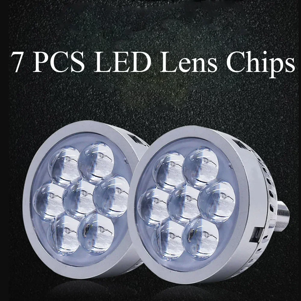 

2 PCS ZSD SINGLE HIGH BEAM LED PROJECTOR LENS LED FOG LIGHTS AND 21W POWER WITH SEVEN PIECES LEDS Fog Lamp