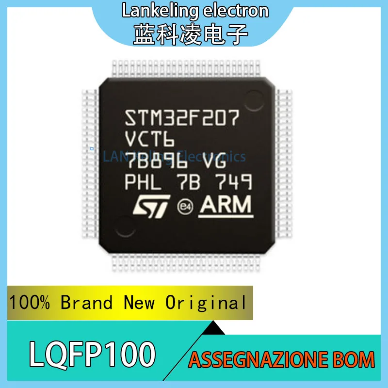 

STM32F207VCT6 100% Brand New Original STM STM32F STM32F207 STM32F207VC STM32F207VCT MCU LQFP-100 chip