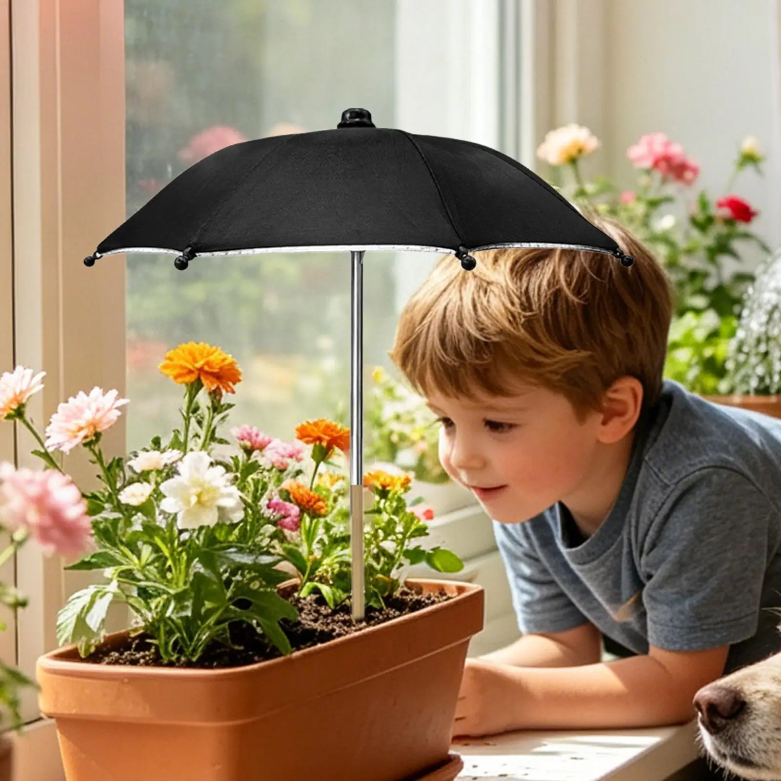Plant Umbrellas UV Protection Cover Garden Umbrella Shade for Outdoor Balcony Patio Backyard Terrace Camping Picnic Beach Park