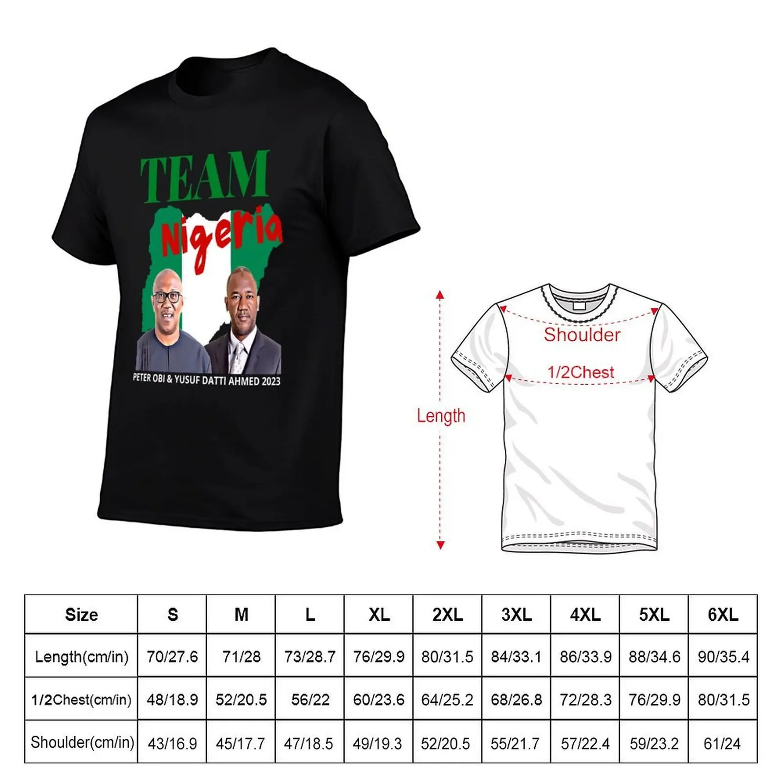 Team Nigeria - ObiDatti 2023 - Peter Obi for President 2023 - Nigeria Elections #ObiDatti2023 T-Shirt