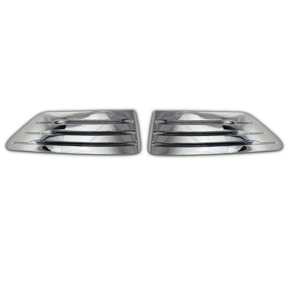 Chrome Plated Silver Car Aside Wind Hole Cover Trim For Toyota Land Cruiser Prado FJ90 1997 - 2002 Car Exterior Decorate - view 4