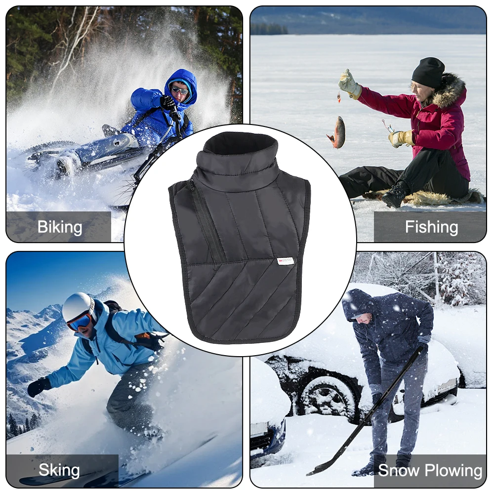 Windproof Warmer Scarf Keeping Warm Neck Scarf Motorcyclist Rider Chest Neck Protector Bibs Motorcycle Winter Thermal Collar