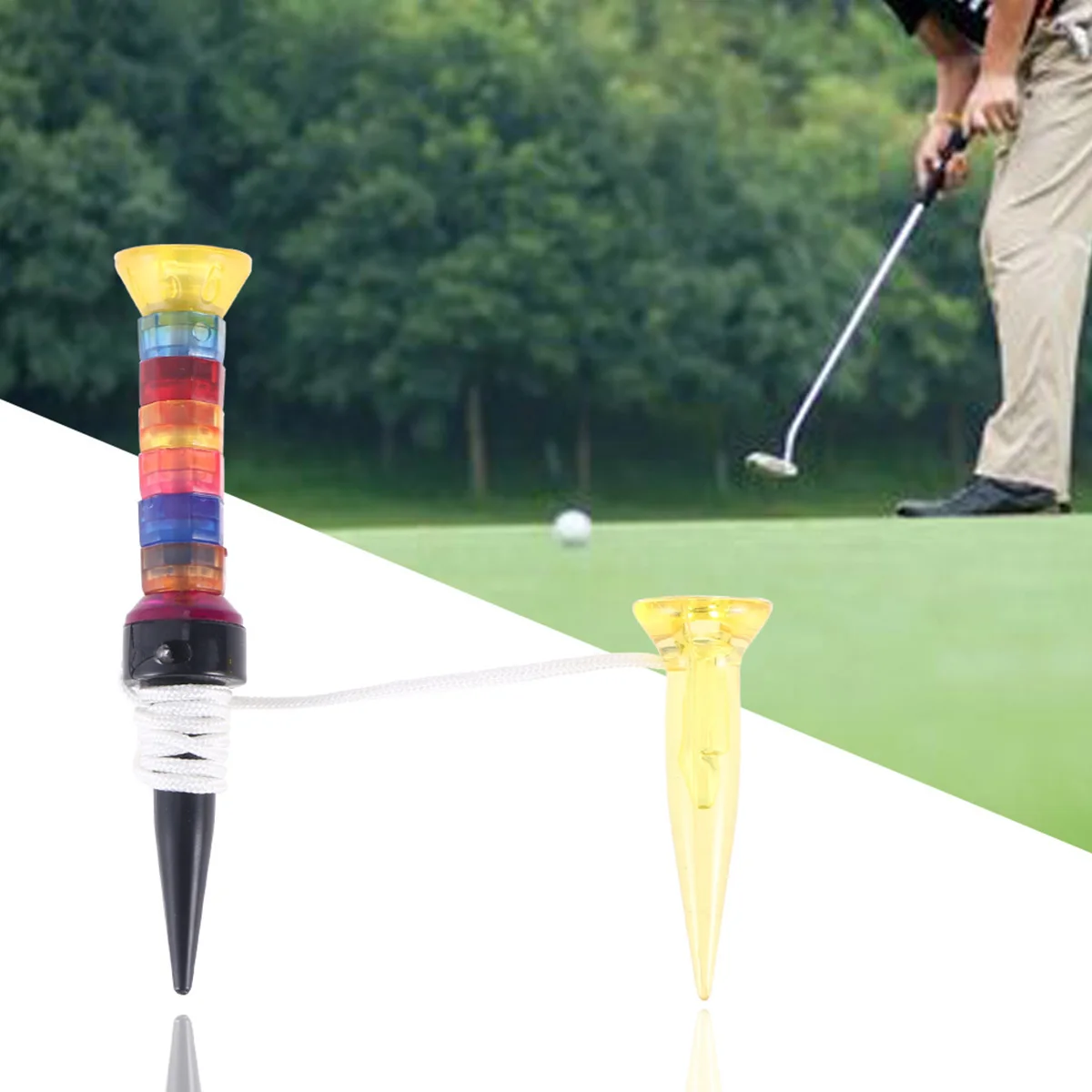 High-Quality Golf Tee Flexible Reusable Eco-Friendly Magnet Tee Random Color Training Tool Golf Accessory Accessory