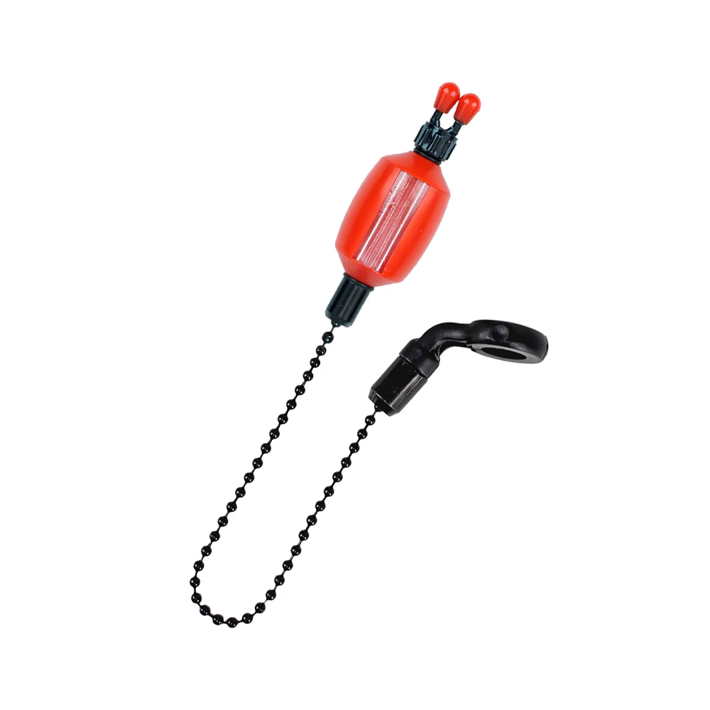 Hirisi 2 Stück Karpfenangeln Swinger Bissanzeiger, 5 Farben, langlebiger, durchsichtiger Kunststoff mit liniensicheren Clips, Karpfenangeln-Zubehör