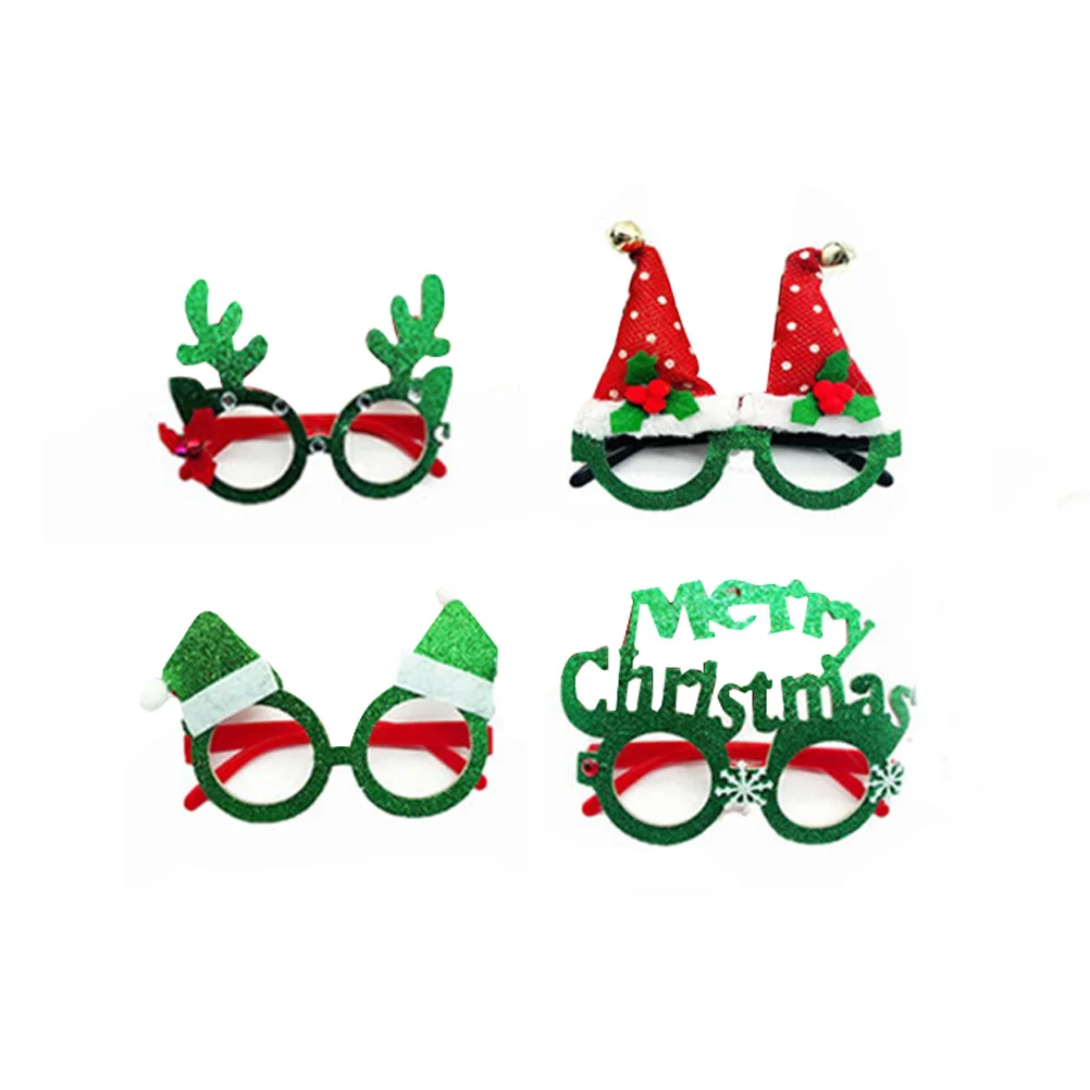 

6 Pcs Funny Glasses Christmas Antler Eyeglasses Decorations Gifts for Adults Xmas Chirstmas Costume Makeup