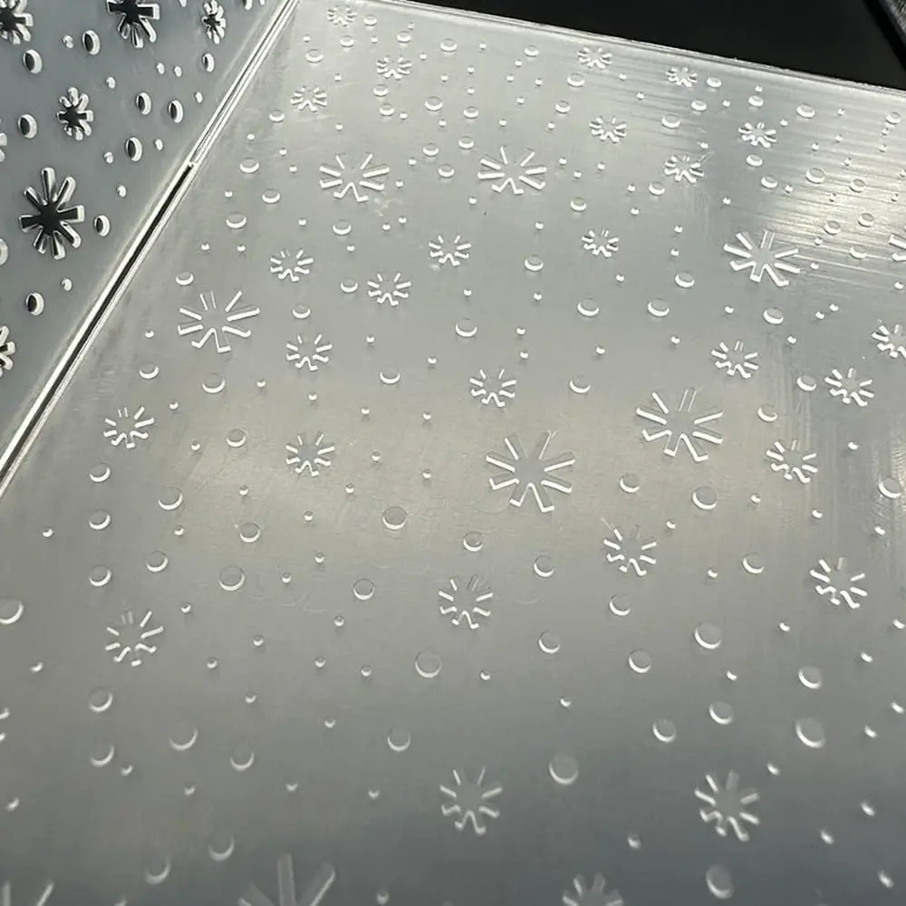 البلاستيك النقش مجلد قالب عيد الميلاد الثلج السقوط الملمس 5.91x5.91 بوصة لصنع البطاقة DIY بها بنفسك سكرابوكينغ ورقة