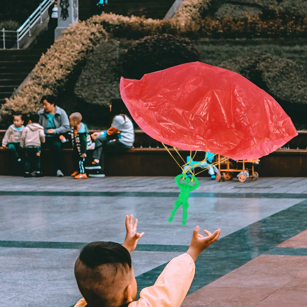 

10Pcs Parachutes Outdoor Hand Throw Flying Set Slow Landing Fun for Children Gift Parachutes Toy Toy