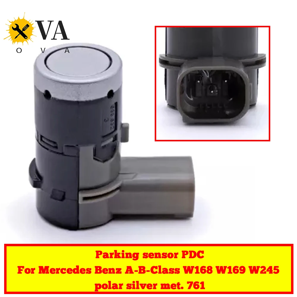 

Parking sensor PDC for Mercedes Benz A-B-Class W168 W169 W245 polar silver met. 761