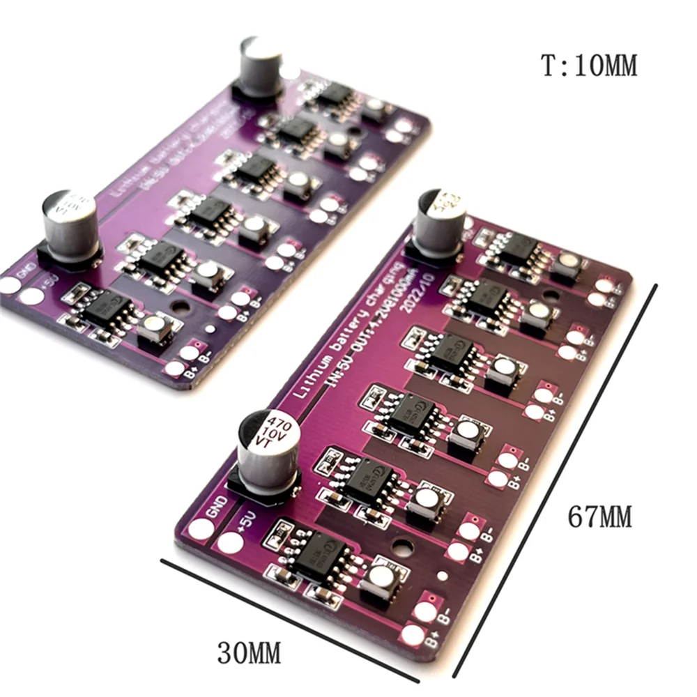 

Charging Module PCB Circuit Board Charger Array 5V Input For 18650 4.2V Lithium Battery Electric Scooter Accessories