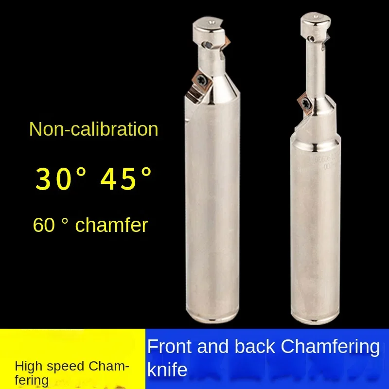 30 degrees 45 degrees lever discarded inner hole double-sided front and back milling chamfering cutter