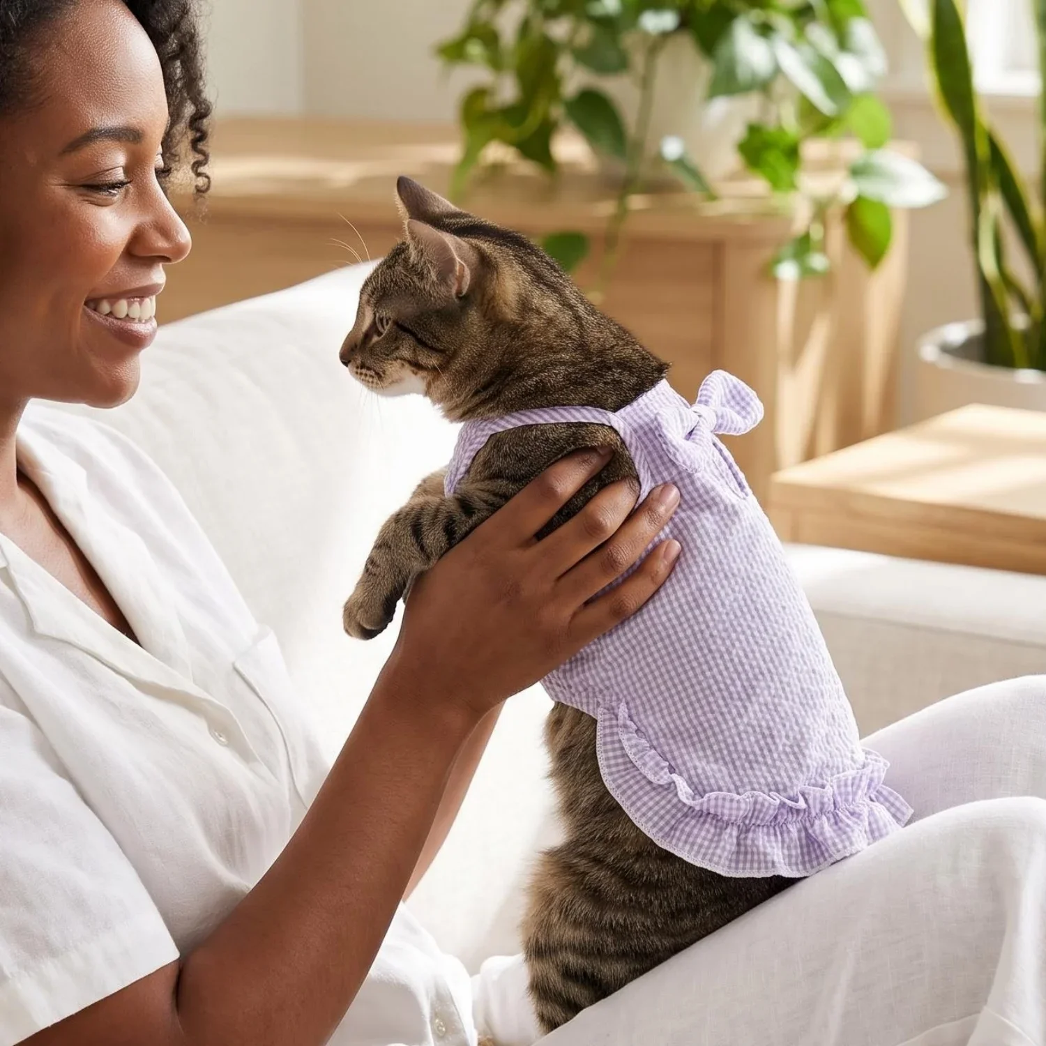 1 Stück Sommer-Haustierkleidung für kleine Hunde, niedliches gerüschtes gestreiftes Hundetanktop, atmungsaktive Welpenweste, süße Rüschen-Hundebekleidung – Detail 25
