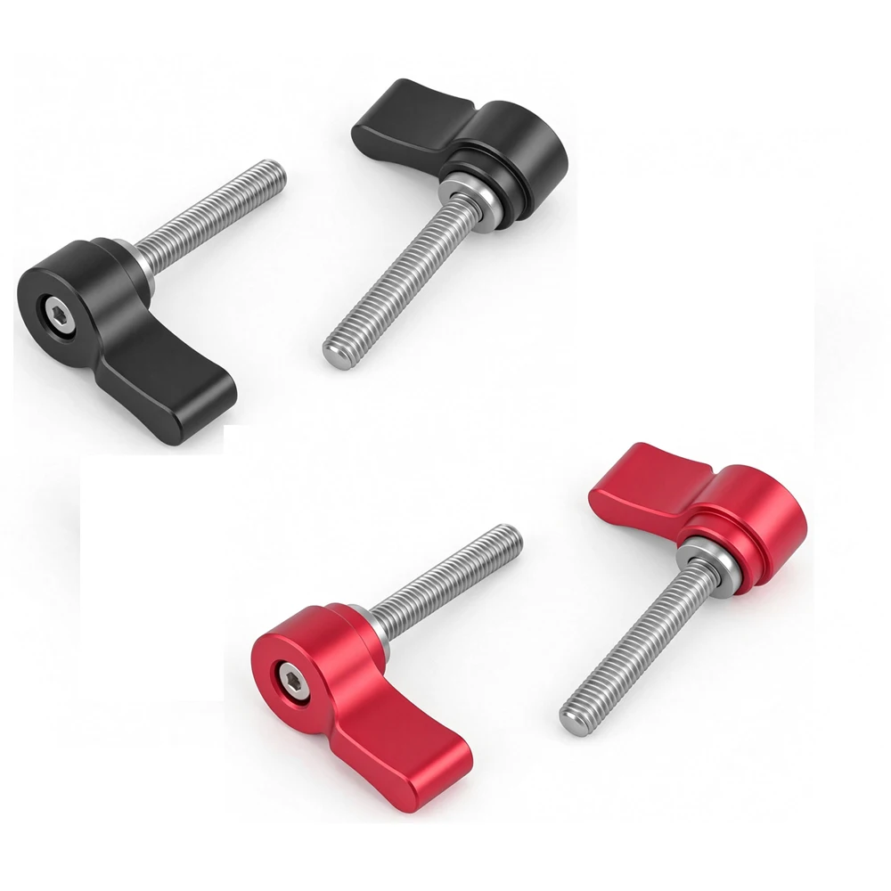 M5 Thumbscrew Knob Assembly 27mm Length for M5 Thread Hole Camera Monitor Cage Rig 2‑Pack Photography Mounting Accessories