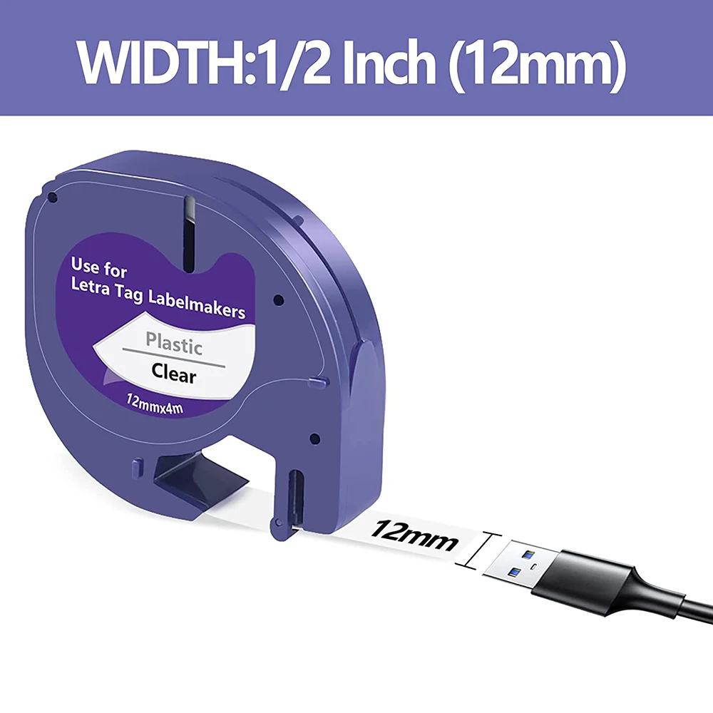 6 шт./упаковка, сменные этикетки для Dymo LetraTag