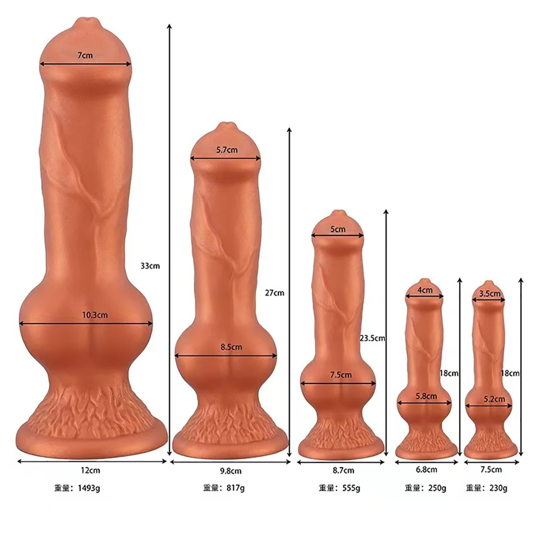 Silicone Animal Dog Dildo Realistic Phallus Vaginal Anal Plug Adult Sex Toy For Men Female Masturbator Fake Penis Sex Product 18