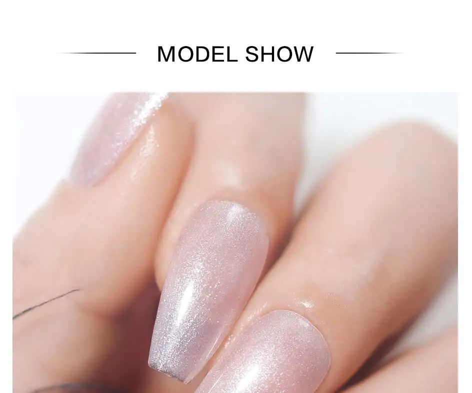 Clou Beaute Irisierender Perleffekt Glitzer-Farbgel Nagellack Auroras UV-Gel Lack Semi-Permanente Maniküre Fadenschale – Detail 5