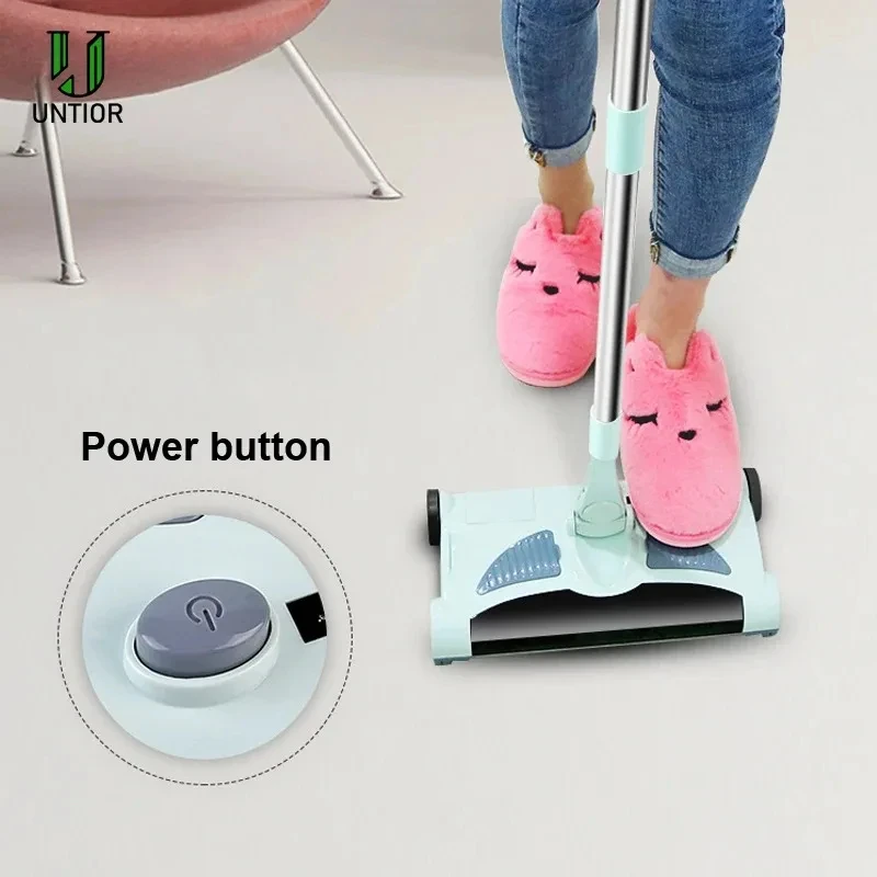 Rechargeable Electric Vacuum Cleaner Wireless Hand Push Vacuum Cleaner Household Convenient Electric Mop Broom Robot