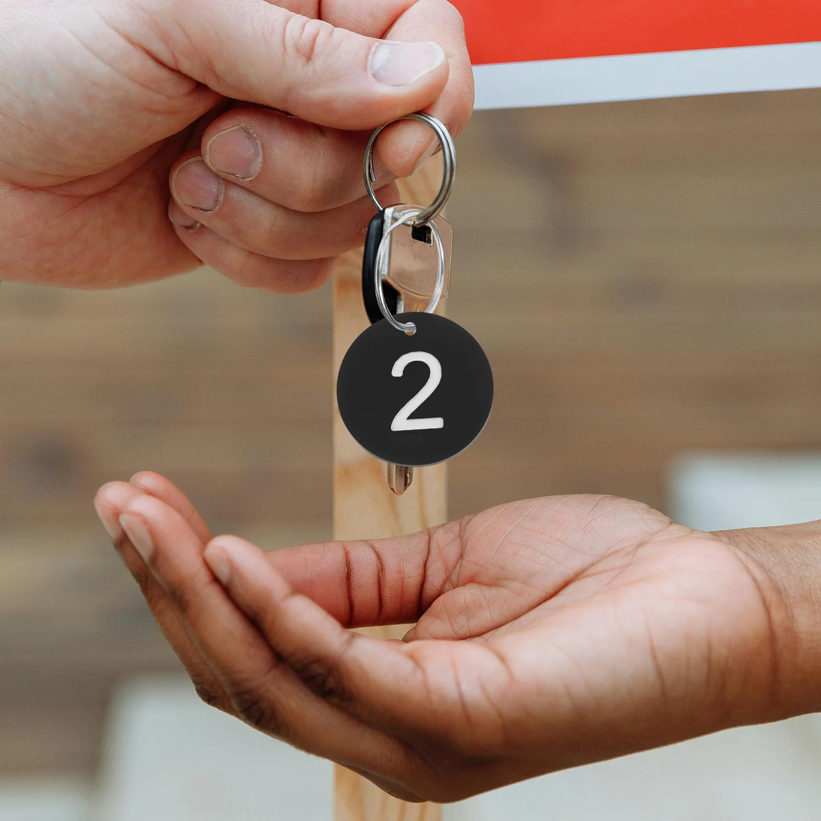 100 قطعة من علامات الهوية البلاستيكية المرقمة، علامات أرقام للاستخدام اليومي القوي للصالات الرياضية والمدارس والمكاتب، إدارة التعرف السهلة #5