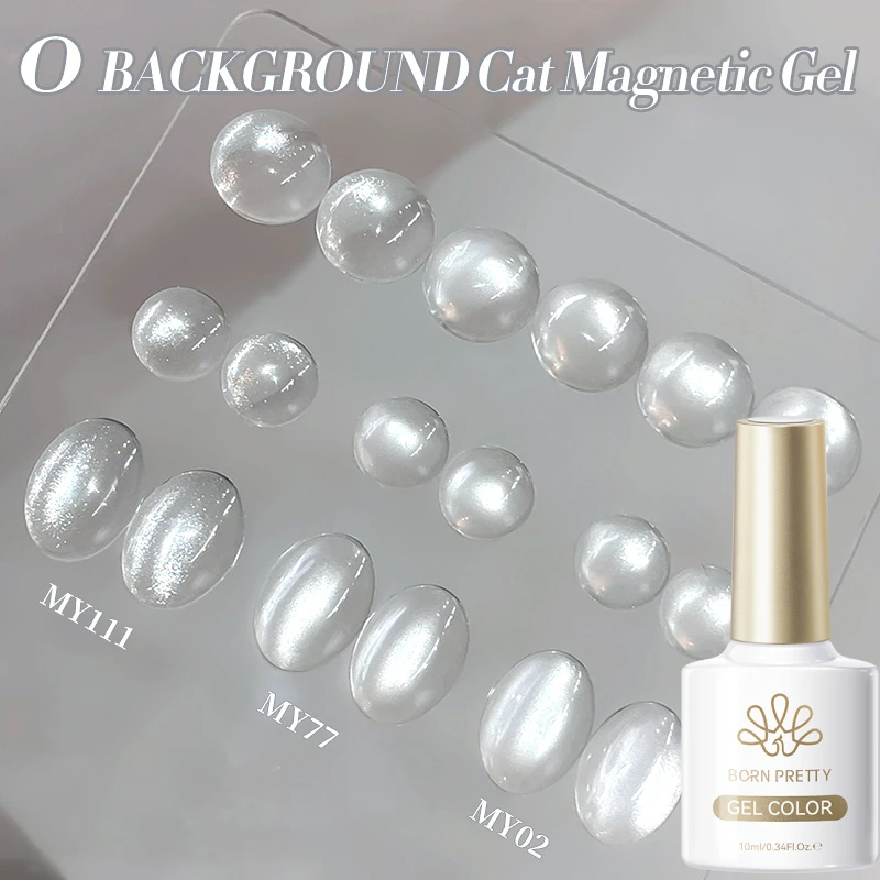 

BORN PRETTY HEMA TPO Free White Super Shine Cat Магнитный гель-лак для глаз 10 мл Crystal Flowing Light Soak Off UV Nail Art Manciure