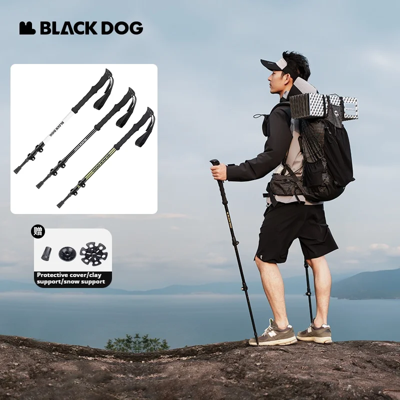 

Трекинговые палки BLACKDOG, ультралегкие, складные, 2 шт., из алюминиевого сплава, нескользящие, амортизирующие, для походов, альпинизма и путешествий