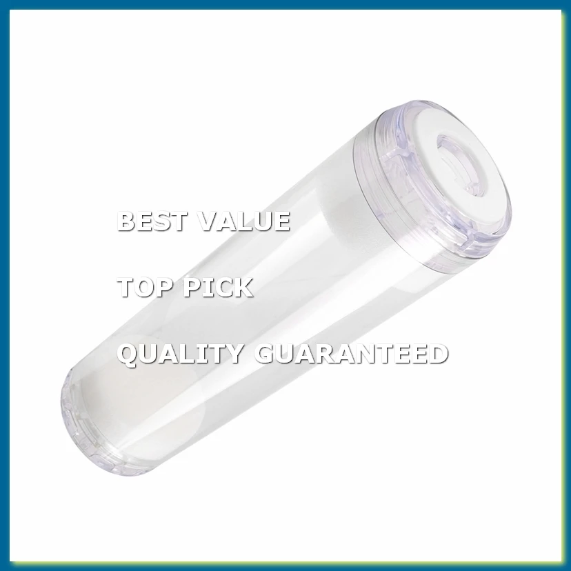 10-Inch Reusable Empty Clear Cartridge Water Filter Housing Various Media Refillable